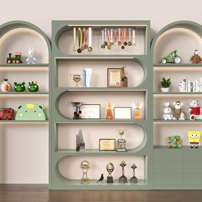 Modern Children Display Cabinet Bookcase