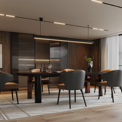 Minotti Miloti Dining Table and Chair