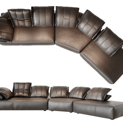 Minotti Milotti Diablo Leather Sofa