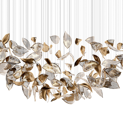 Modern leaves chandelier crystal chandelier