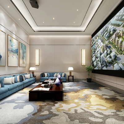 Modern Hotel Reception Room