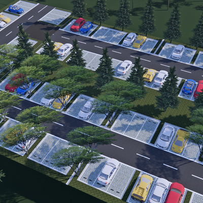 Ecological parking Outdoor parking lot