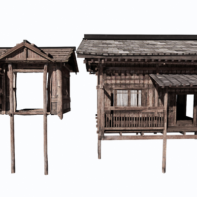 New Chinese-style wooden house architectural appearance