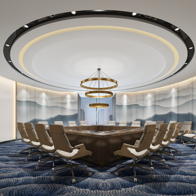 Modern conference room report hall