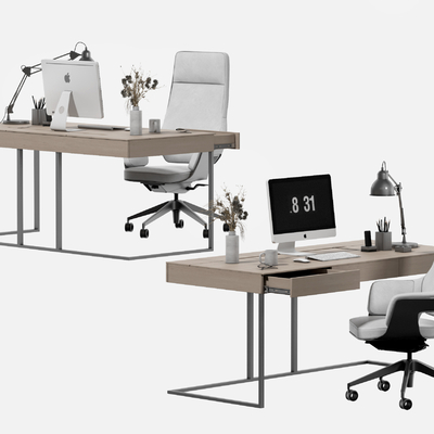 Nordic style office desks and chairs