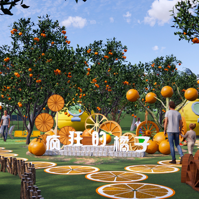 Fruit Tree Park Citrus Forest Orange Picking Garden