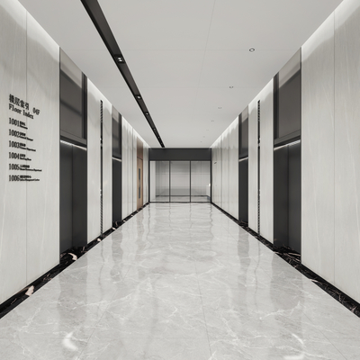 Company elevator corridor