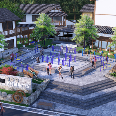 New Chinese Community Activity Square