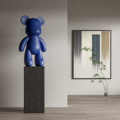 Modern Art Toy Bear Sculpture