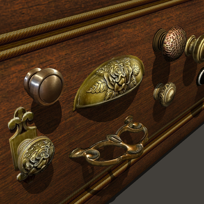 European-style drawer handle