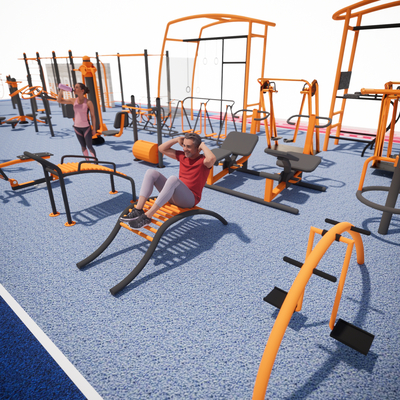 outdoor fitness equipment exercise equipment