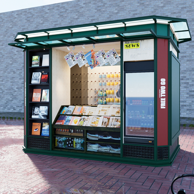 American Retro Street Book Newsstand