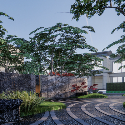 Modern residential forest negotiation space