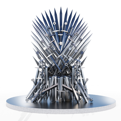 Modern Metal Iron King Seat