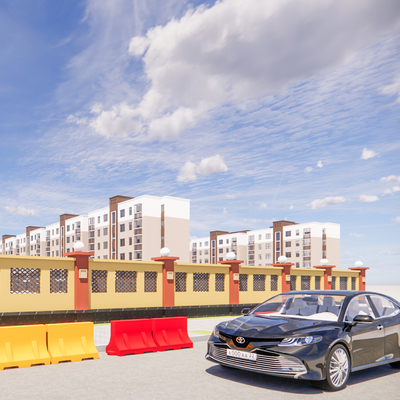 Shui Ma Road Fence Wall