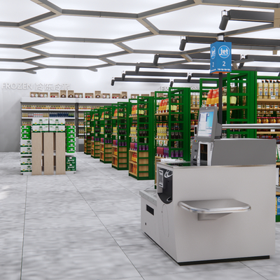 Modern Supermarket Mall