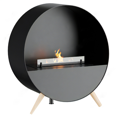 Minimal round fireplace stove