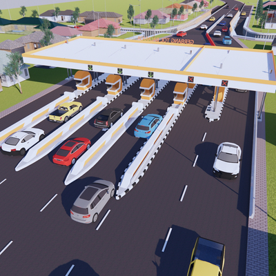 modern high-speed toll station