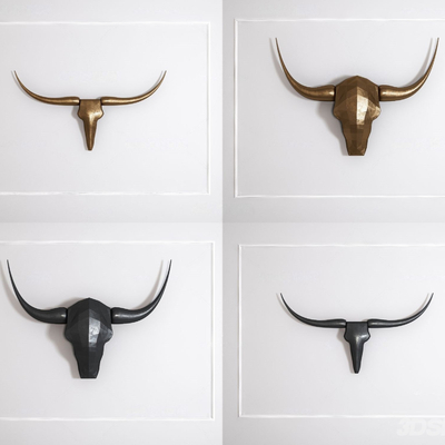 Modern cow head wall decoration pendant