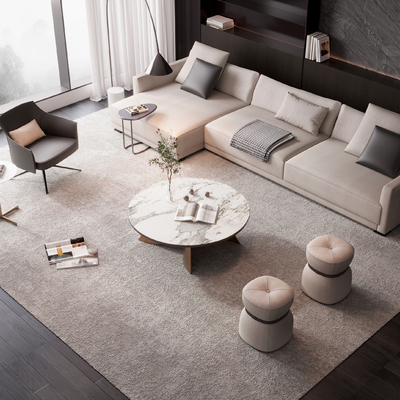 Poliform sofa coffee table combination