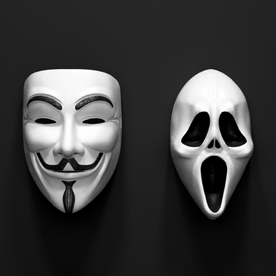 Pendant V Word Vendetta Mask Ghost Mask