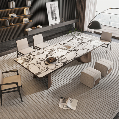 Poliform dining table and chair combination