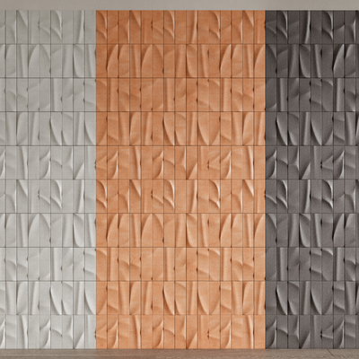 Modern three-dimensional wall tiles