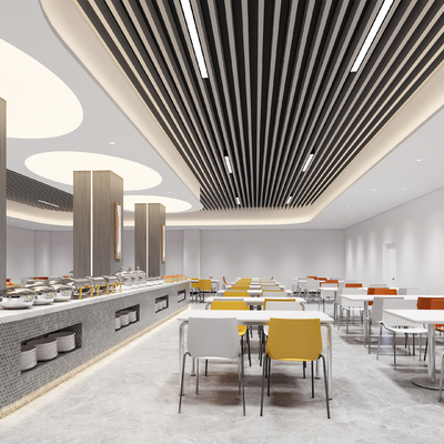 Modern Staff Canteen Restaurant