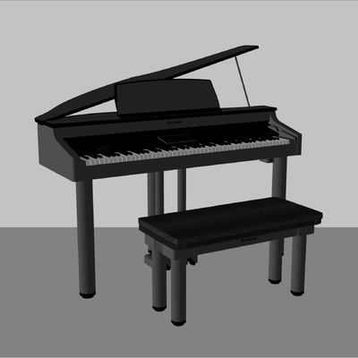 grand piano black piano