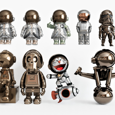 Nordic Astronaut Art Toy Sculpture