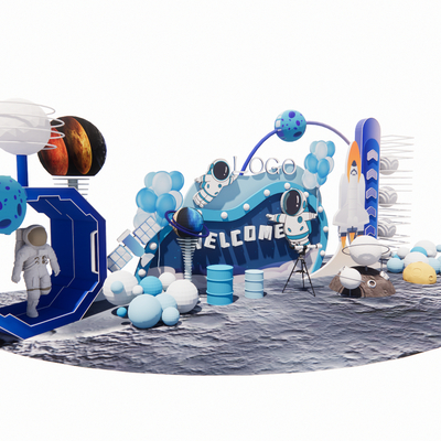 Modern Astronaut Children's Party Decoration