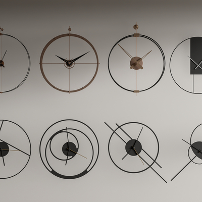 Natuzzi metal wall clock