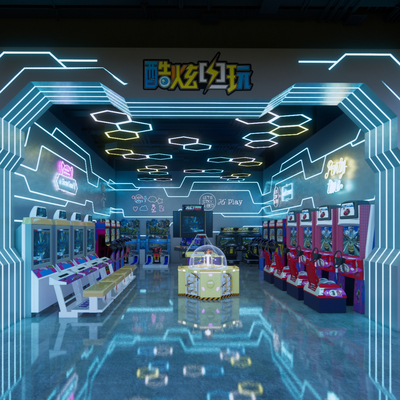 Entertainment Place Game Hall Video Game City