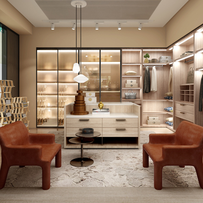 Italy Molteni & C brand modern cloakroom