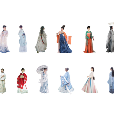 Hanfu Men and Women 2d Character Components