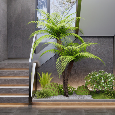 Modern Staircase Interior Landscape