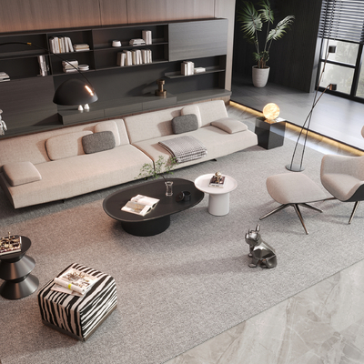 Poliform sofa coffee table combination