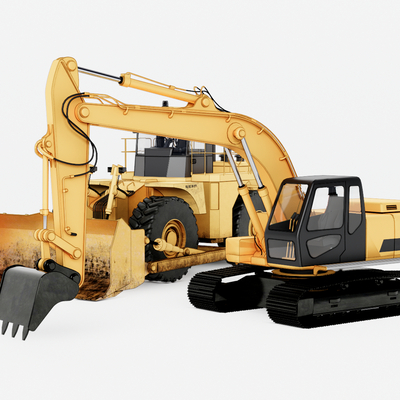 modern excavator loader heavy machinery