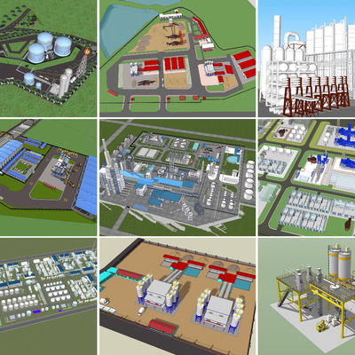 Factory Appearance Factory Building Chemical Plant