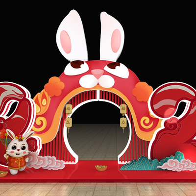 Year of the Rabbit Art Display Pin Wall