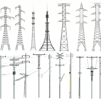 High-voltage line signal tower