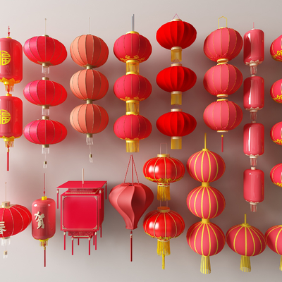 Chinese red lantern decorative lantern