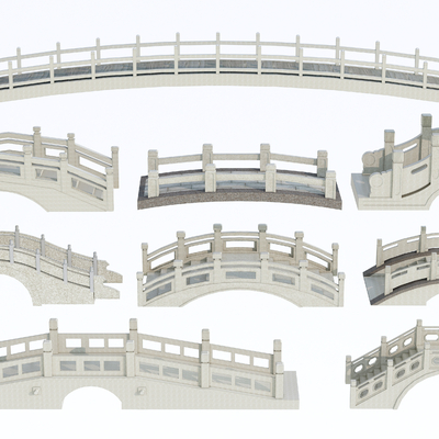 Chinese Style Stone Bridge Landscape Bridge Stone Arch Bridge Arch Bridge