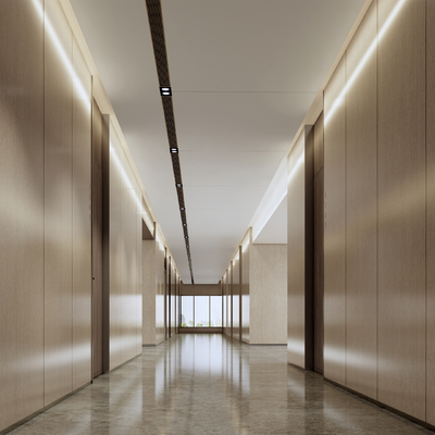 Modern Apartment Corridor Hallway