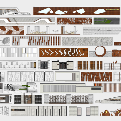 Landscape Wall Enclosure Building Component