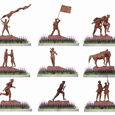 Revolutionary Red Army Sculpture