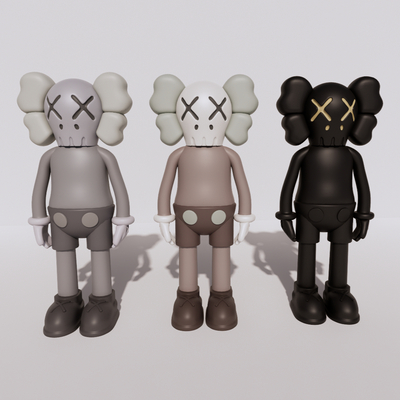 Modern KAWS Doll Sculpture Ornaments