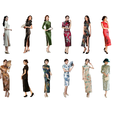 New Chinese Cheongsam Characters Women Beautiful Women