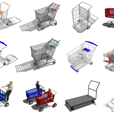 Supermarket Shopping Cart Trolley