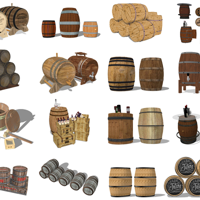 Modern Cask Wine Barrel